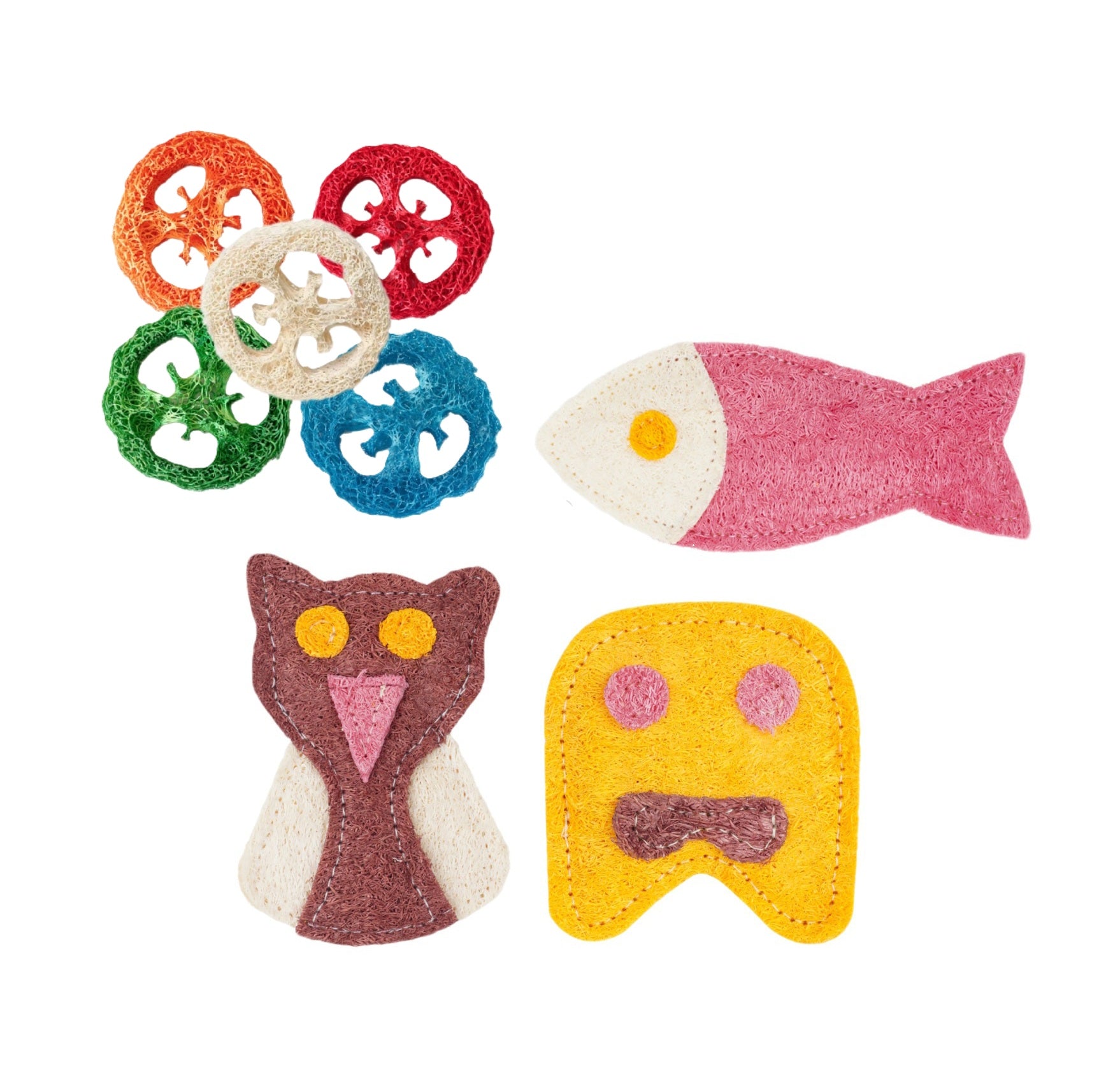 Natural Loofah Pet Dental Toy 3