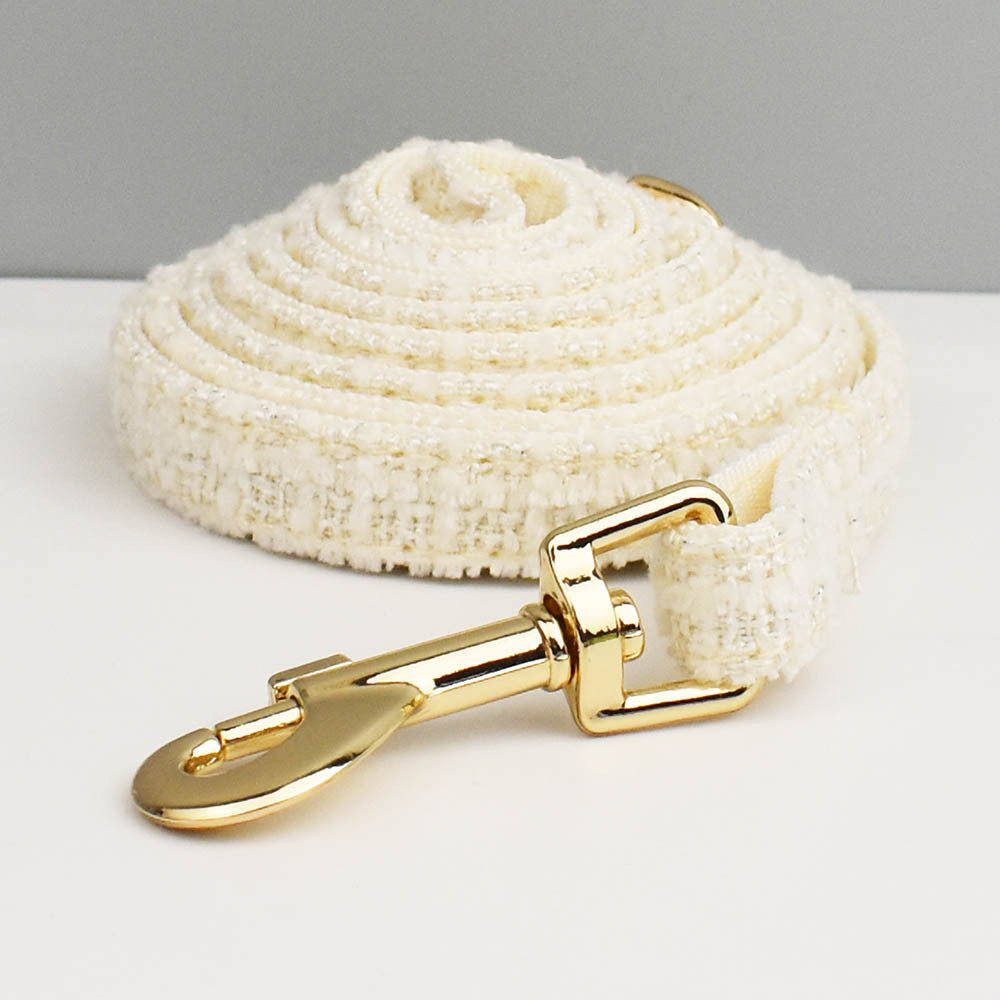 Luxury Soft Cotton Tweed Fabric Leash