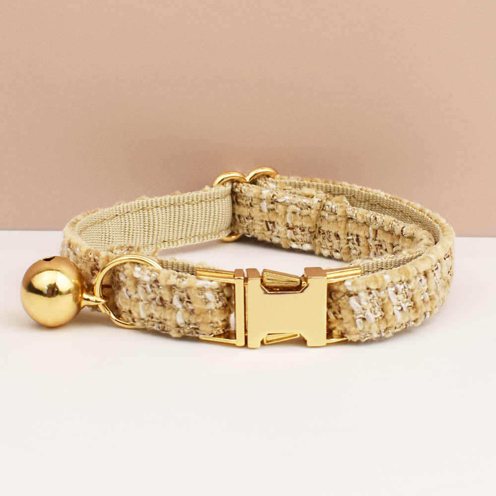 Luxury Soft Cotton Tweed Fabric Collar