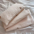 Cozy Embroidered Cotton Pet Pillow Quilt Bed Set