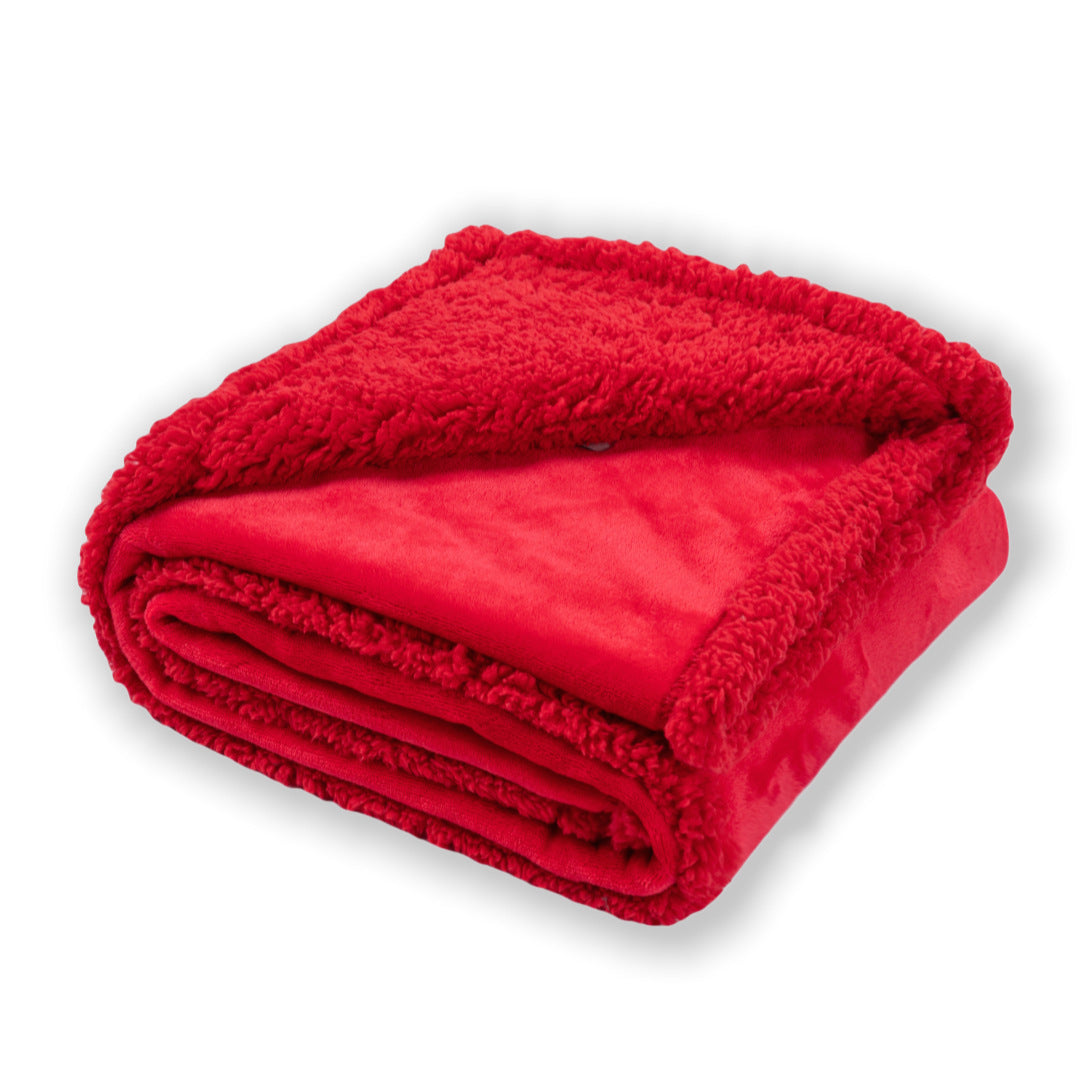 Waterproof Flannel Sherpa Fleece Thickened Dog Blanket 1