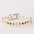 Square Colored Zircon Collar