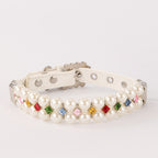 Square Colored Zircon Collar