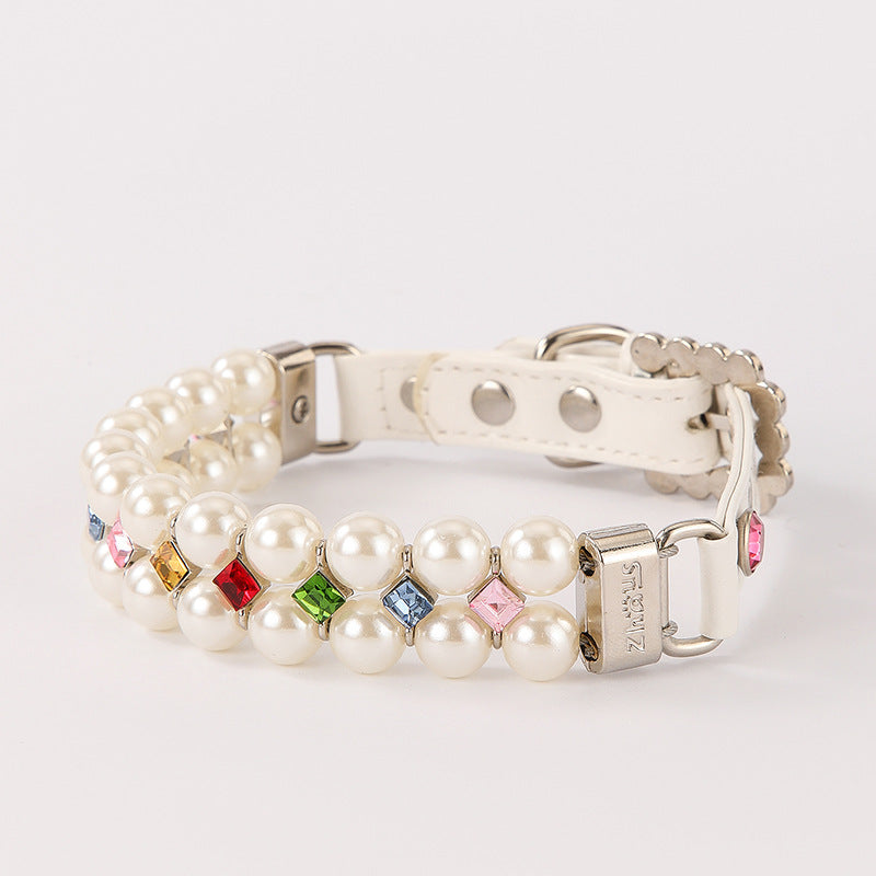 Square Colored Zircon Collar