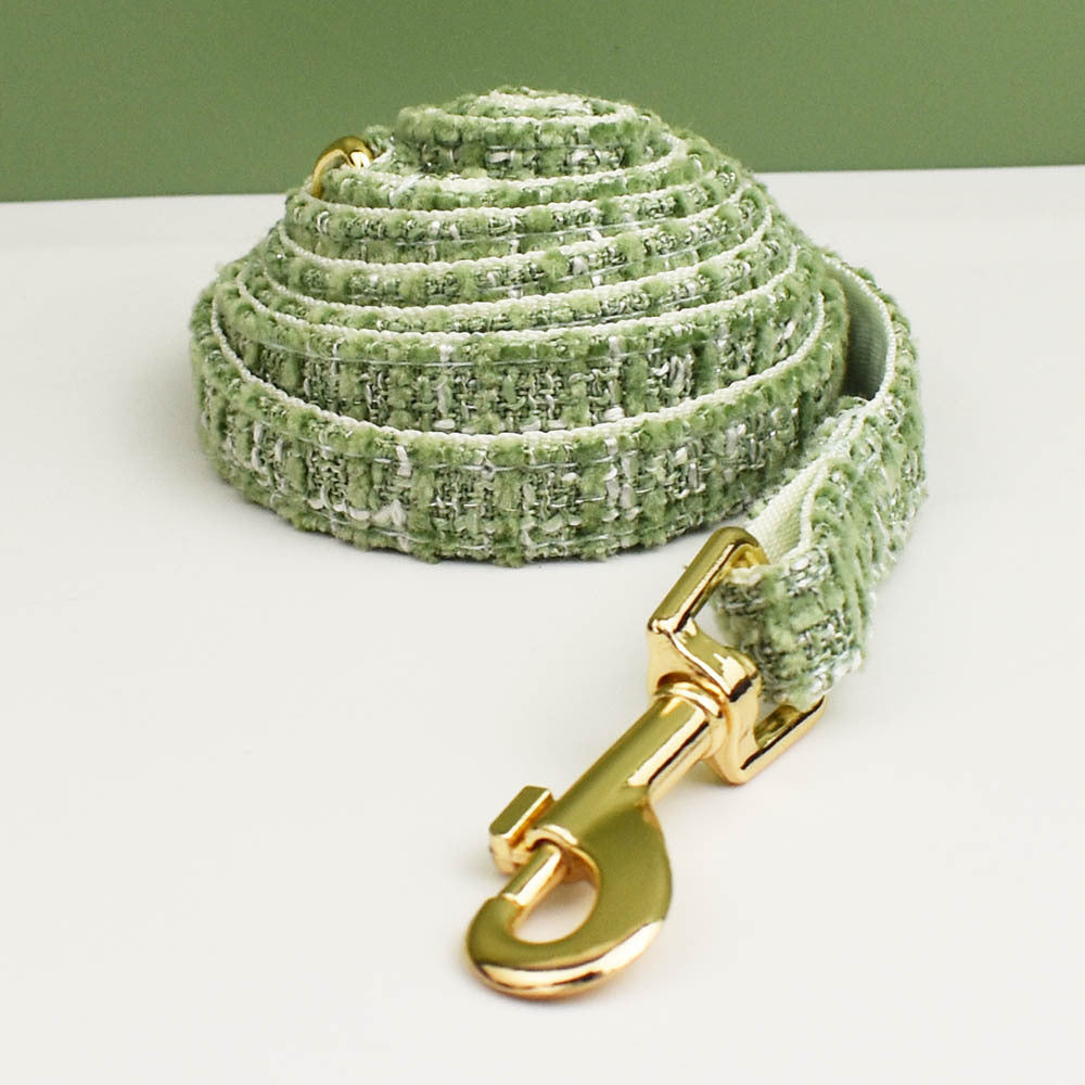 Luxury Soft Cotton Tweed Fabric Leash