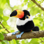 Interactive Realistic Flapping & Chirping Bird-Shaped Pet Toy