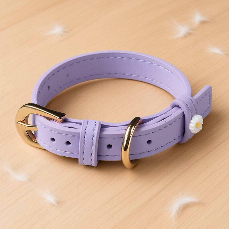 Microfiber Leather Daisy Collar