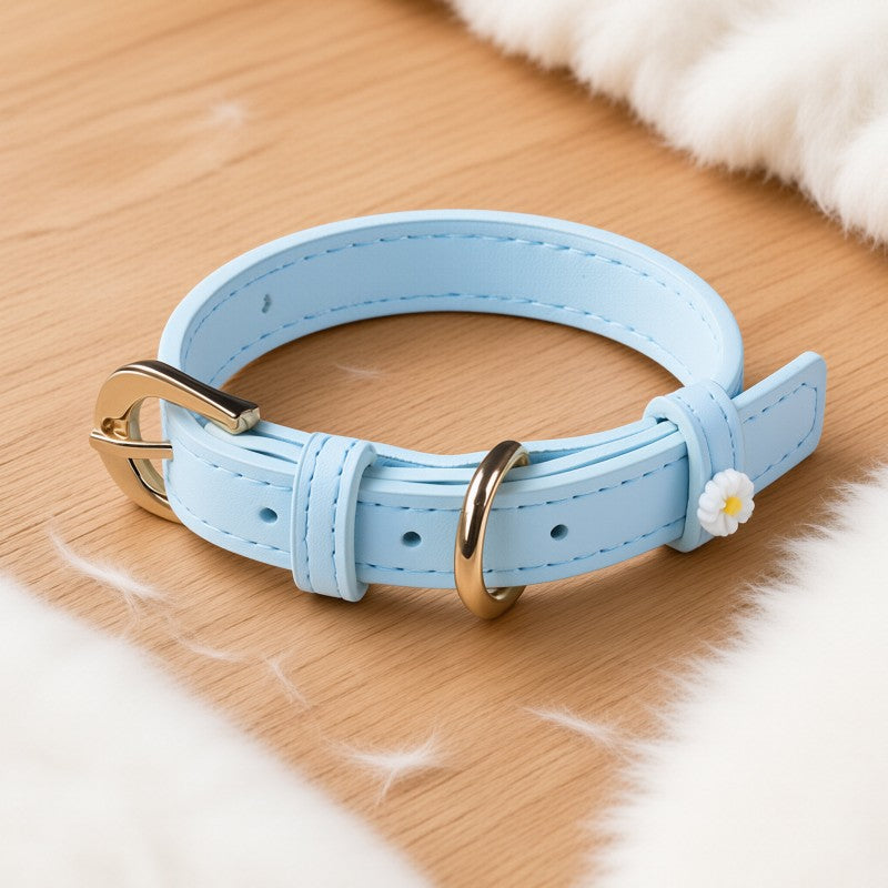 Microfiber Leather Daisy Collar