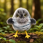 Interactive Realistic Flapping & Chirping Bird-Shaped Pet Toy
