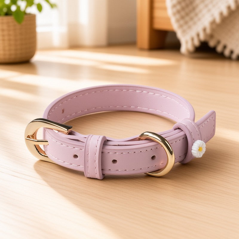 Microfiber Leather Daisy Collar