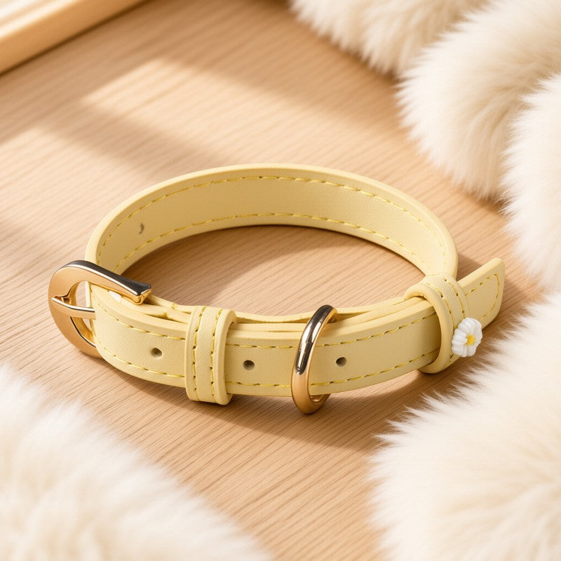 Microfiber Leather Daisy Collar