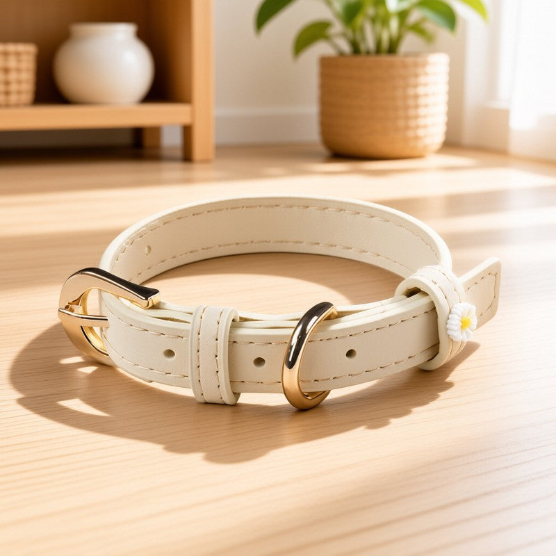 Microfiber Leather Daisy Collar