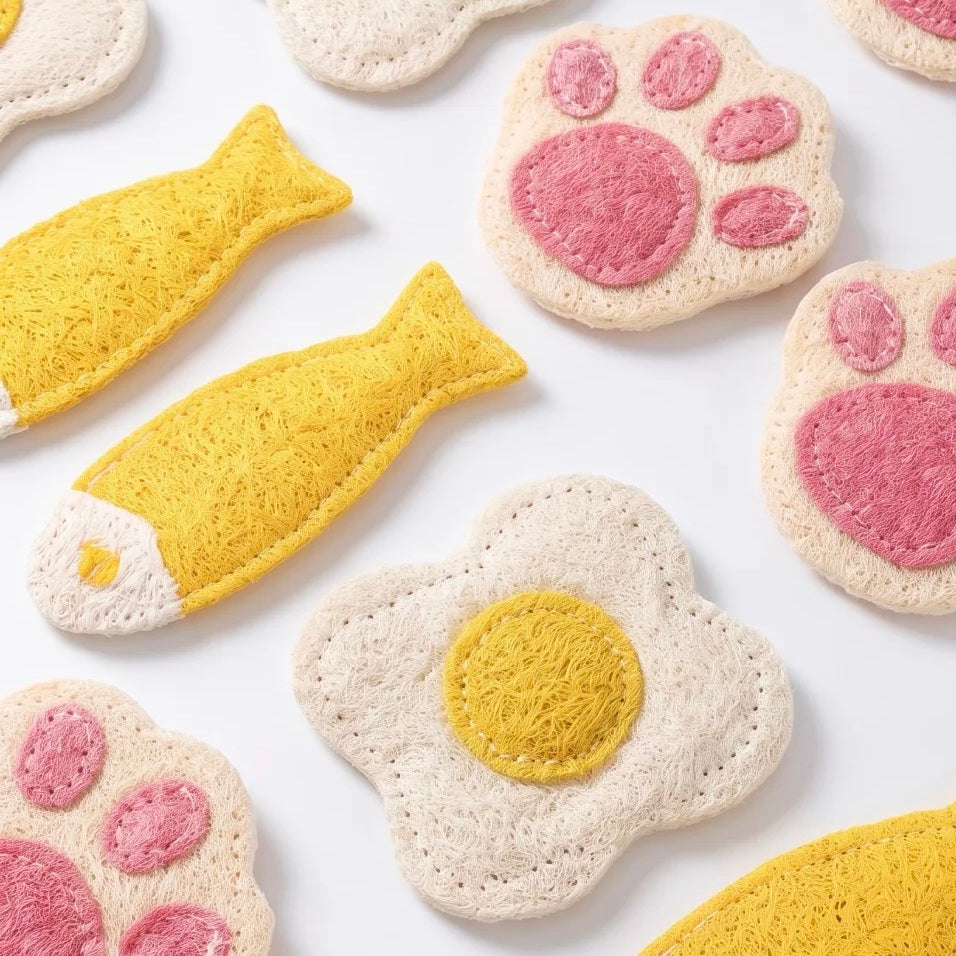 Natural Loofah Pet Dental Toy 1 (Food)