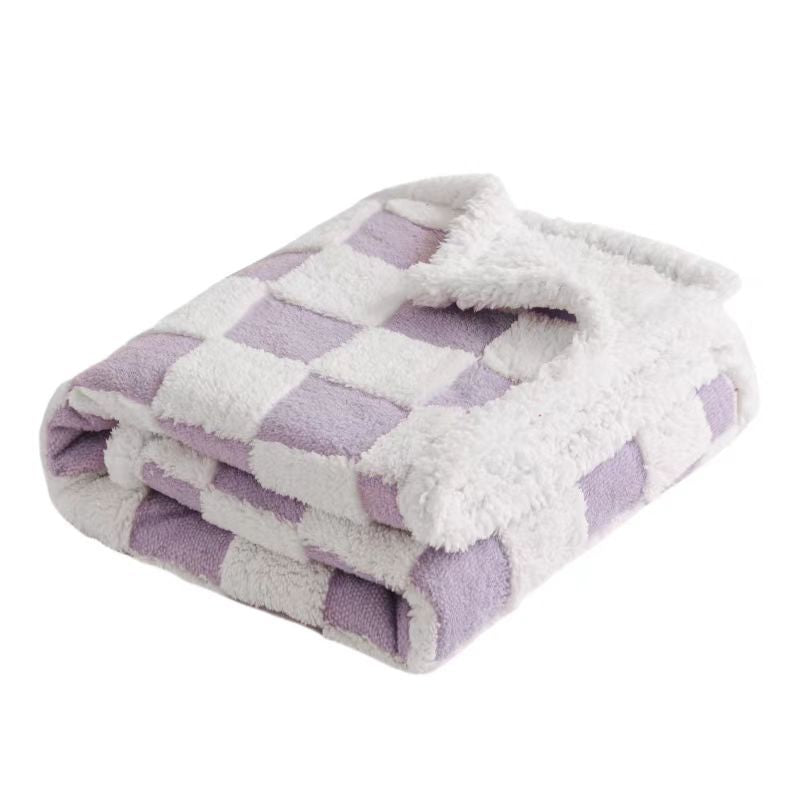 Waterproof Flannel Sherpa Fleece Thickened Dog Blanket 2