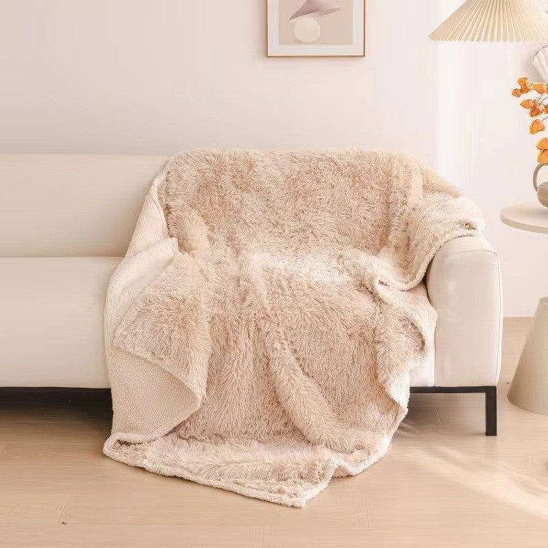 Waterproof Flannel Sherpa Fleece Thickened Dog Blanket 3