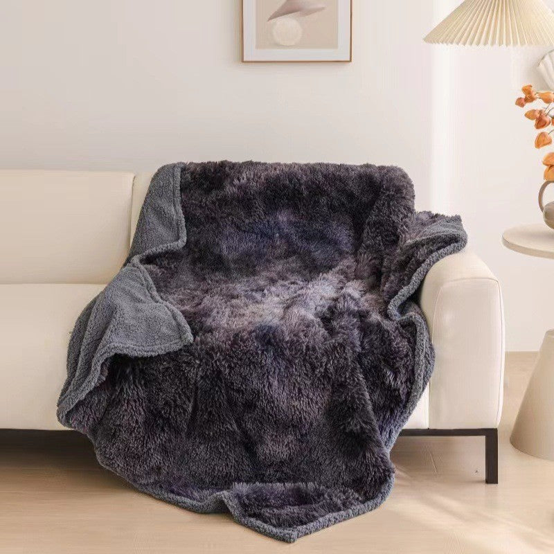 Waterproof Flannel Sherpa Fleece Thickened Dog Blanket 3