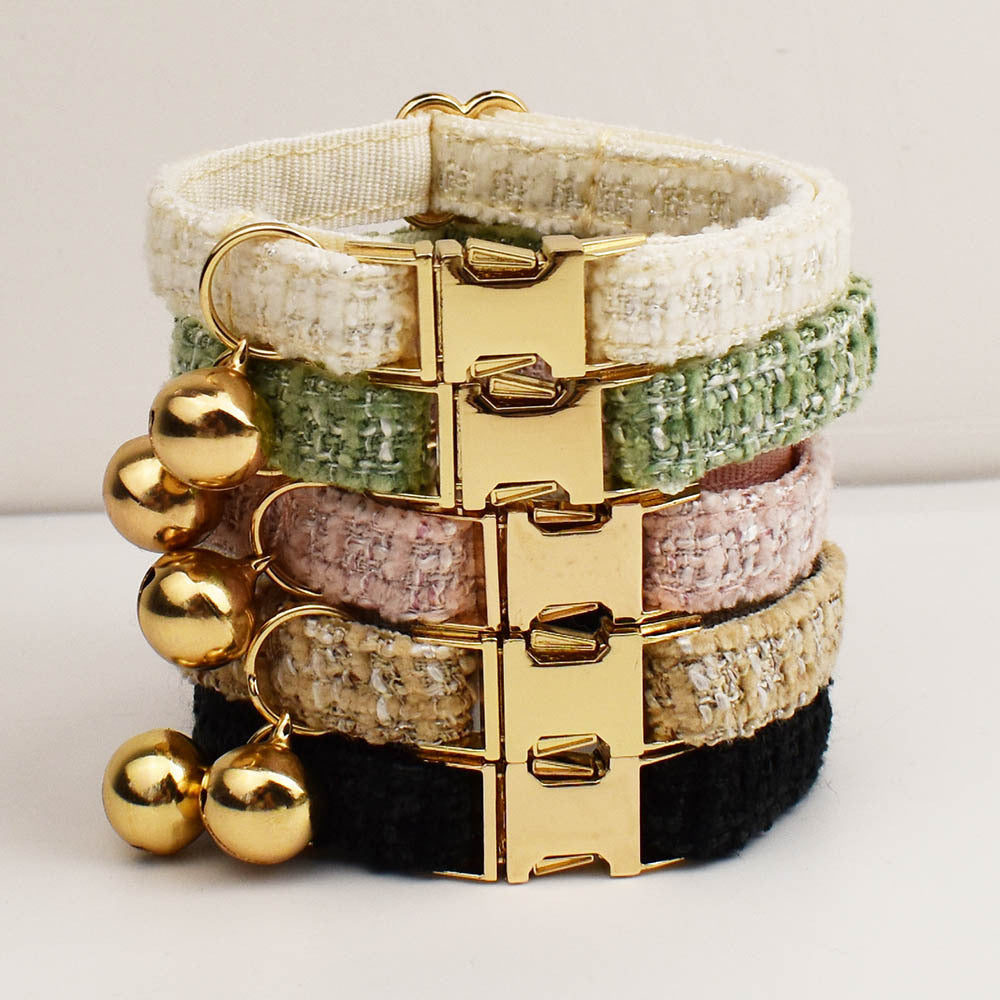 Luxury Soft Cotton Tweed Fabric Collar