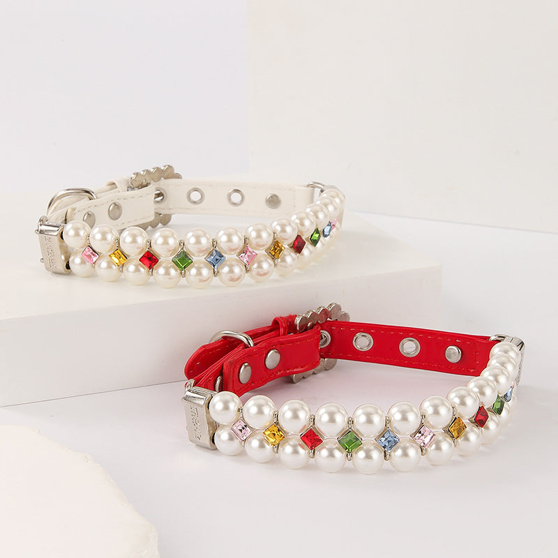 Square Colored Zircon Collar