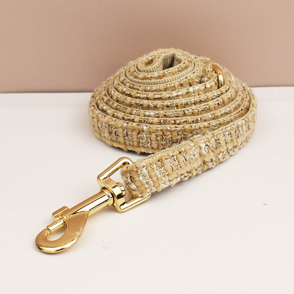 Luxury Soft Cotton Tweed Fabric Leash