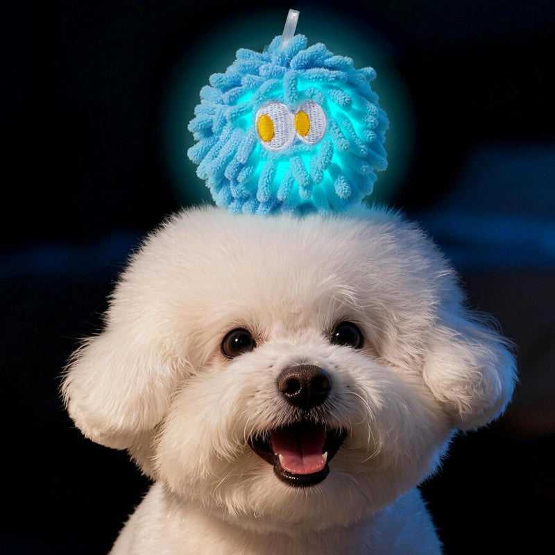 Squeaky Mop Ball Dental Chew Toy