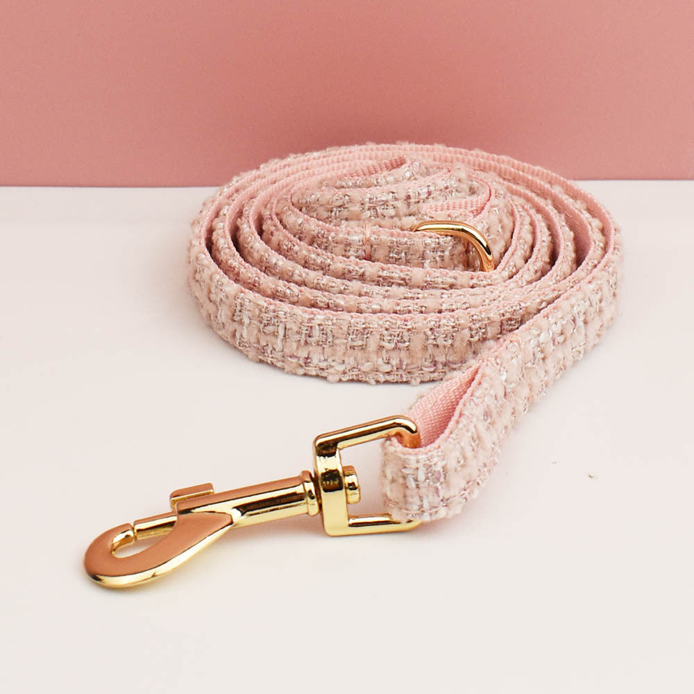 Luxury Soft Cotton Tweed Fabric Leash