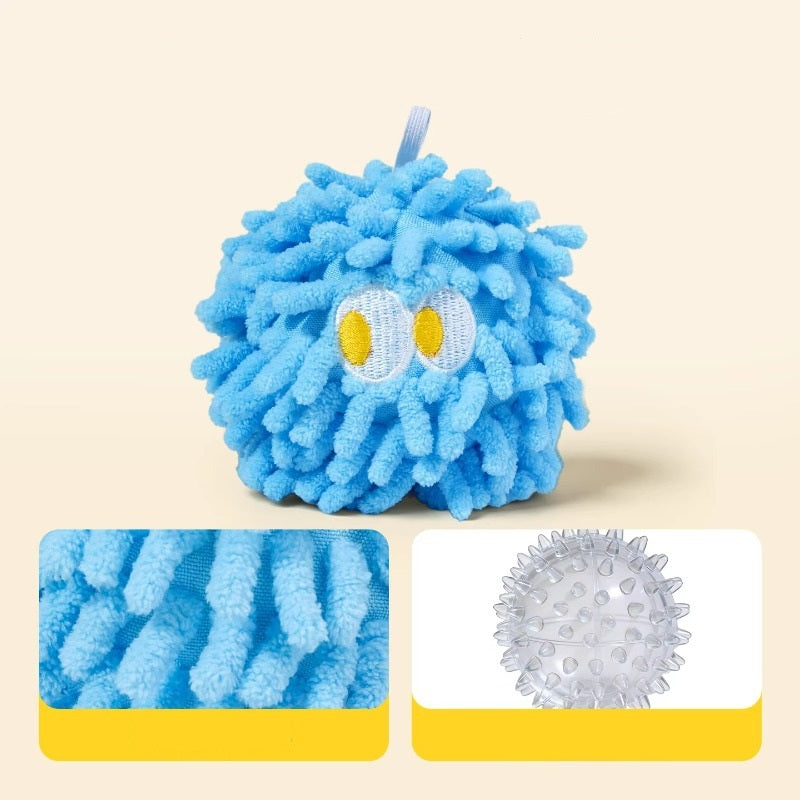 Squeaky Mop Ball Dental Chew Toy