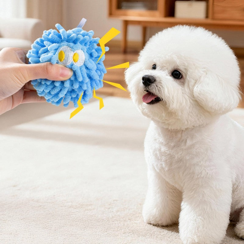 Squeaky Mop Ball Dental Chew Toy