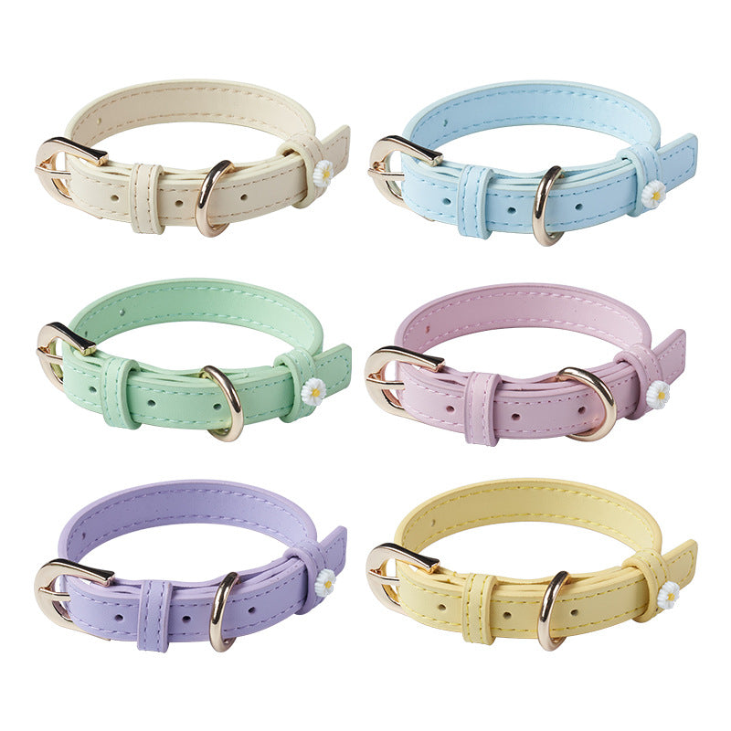 Microfiber Leather Daisy Collar