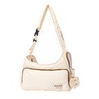 Polka Dot Color-Block Puffer Pet Crossbody Bag