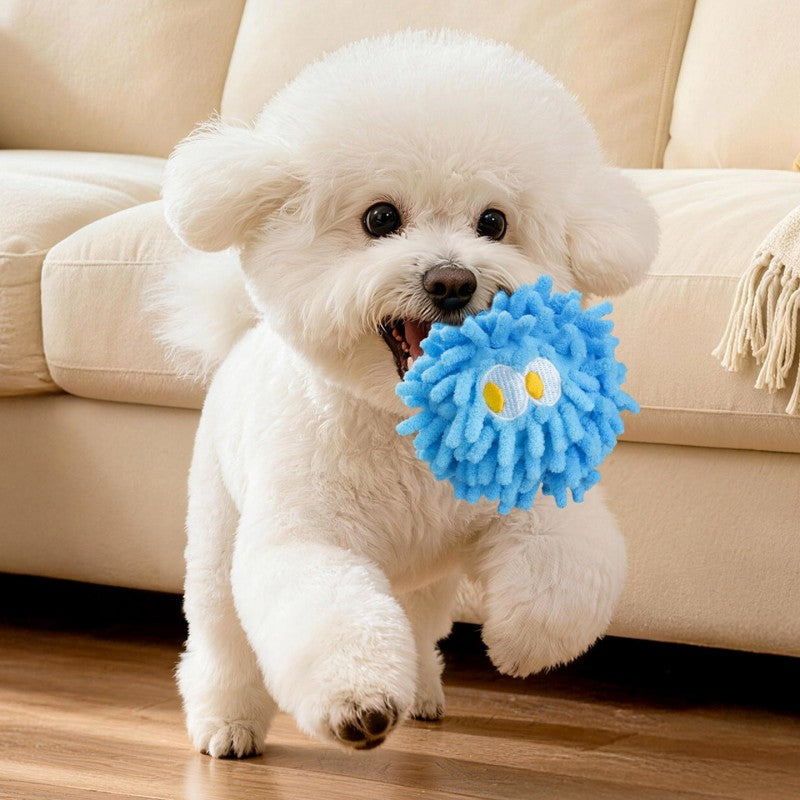 Squeaky Mop Ball Dental Chew Toy