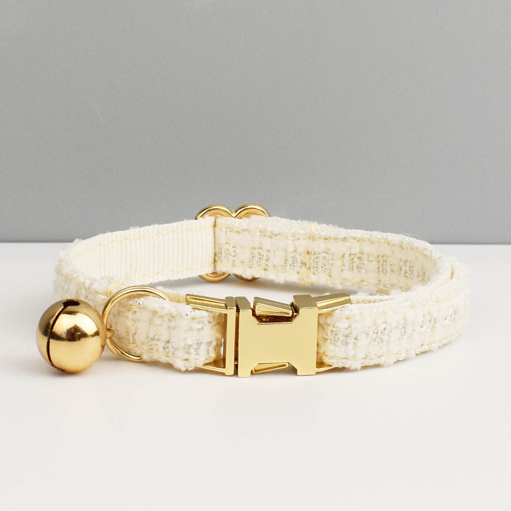 Luxury Soft Cotton Tweed Fabric Collar