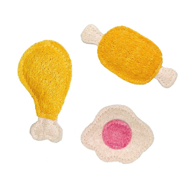 Natural Loofah Pet Dental Toy 2 (Food)