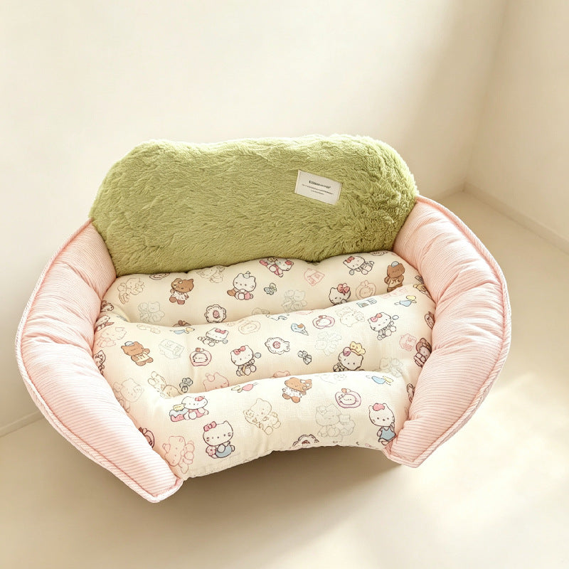 All-Season Curved Couch