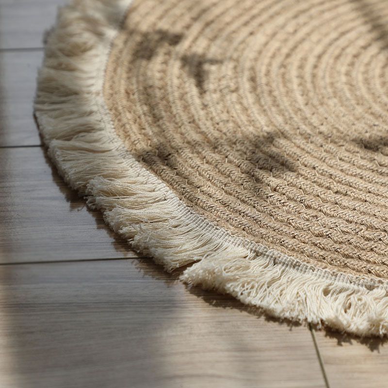 Nordic Handwoven Durable Cat Scratch Mat Rug with Fringe