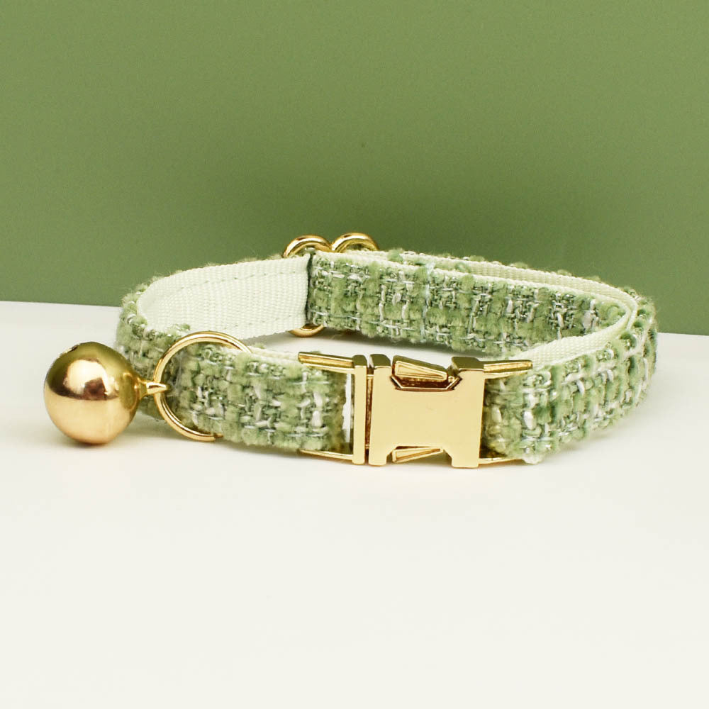 Luxury Soft Cotton Tweed Fabric Collar